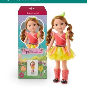 American Girl WellieWishers Willa ladybug boots